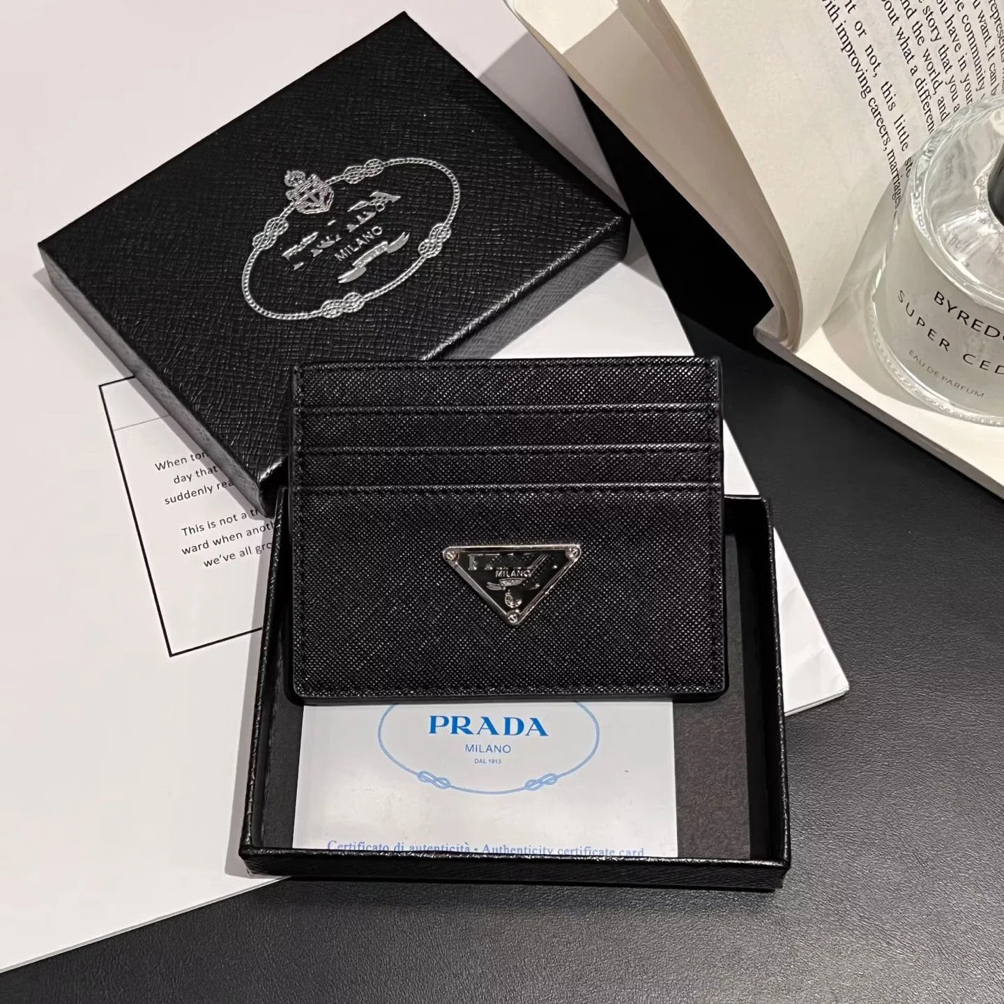 Prada Black Card Holder