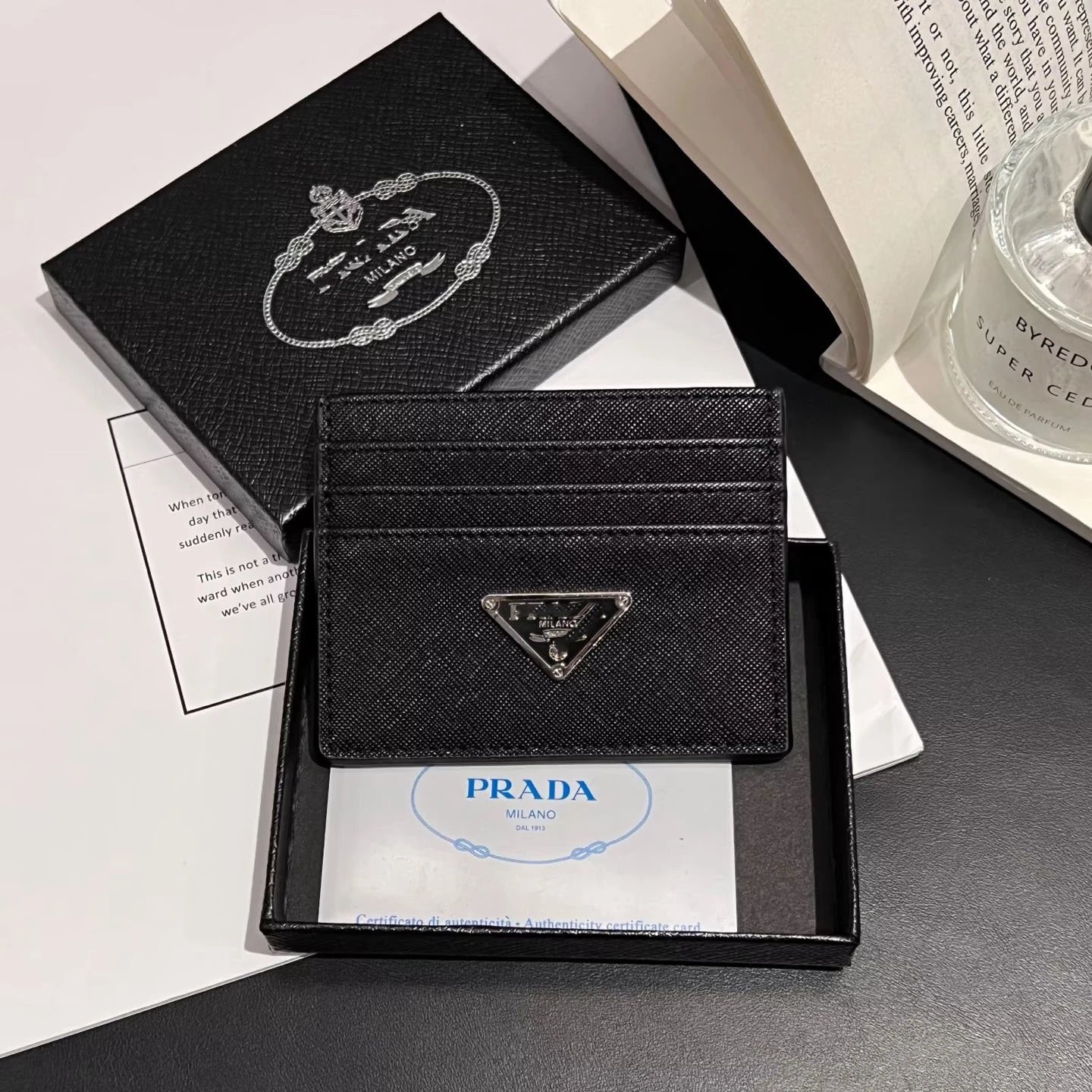 Prada Black Card Holder
