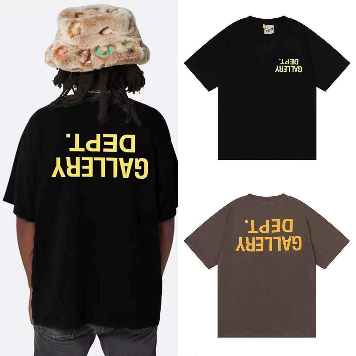 Gallery Dept. Graphic Print T-Shirt Assorted Colors Streetwear