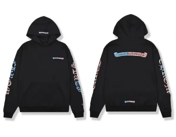 Chrome Hearts Hoodie Black Multicolor Graphic Print Hoodie - 1