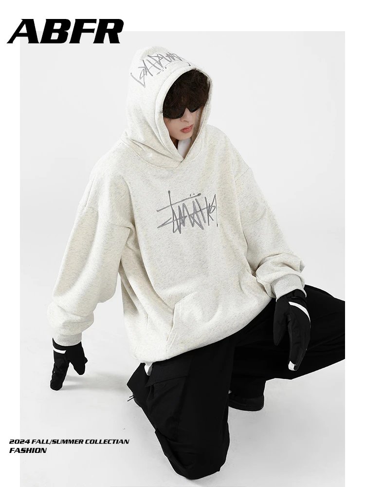 Stussy Heather Gray Hooded Sweatshirt photo 4