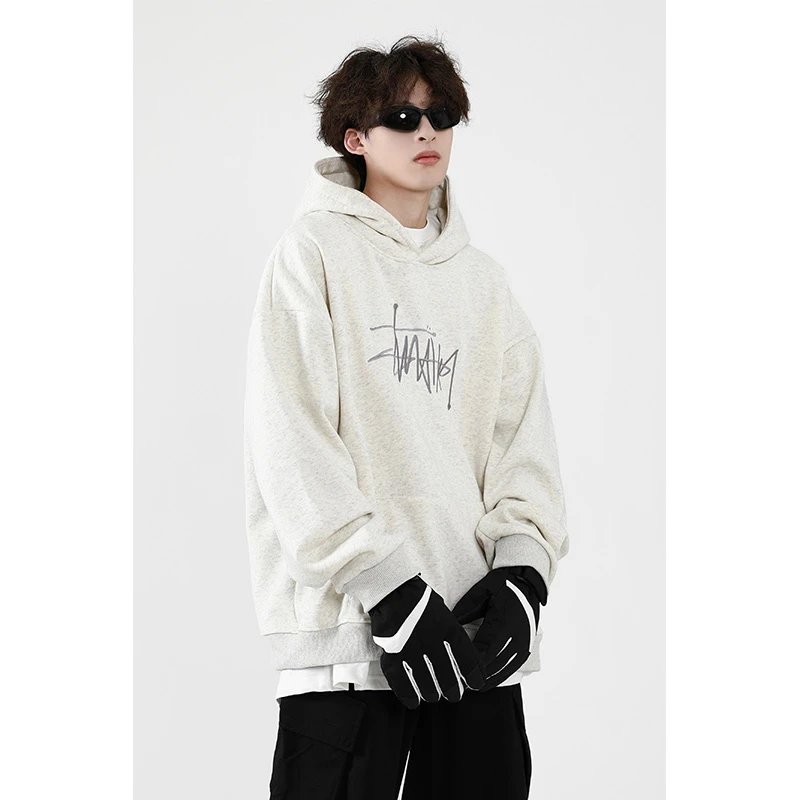 Stussy Heather Gray Hooded Sweatshirt photo 2