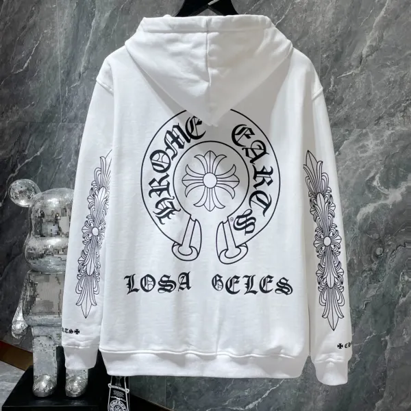 Chrome Hearts Cross Zip-Up Hoodie Black - 6