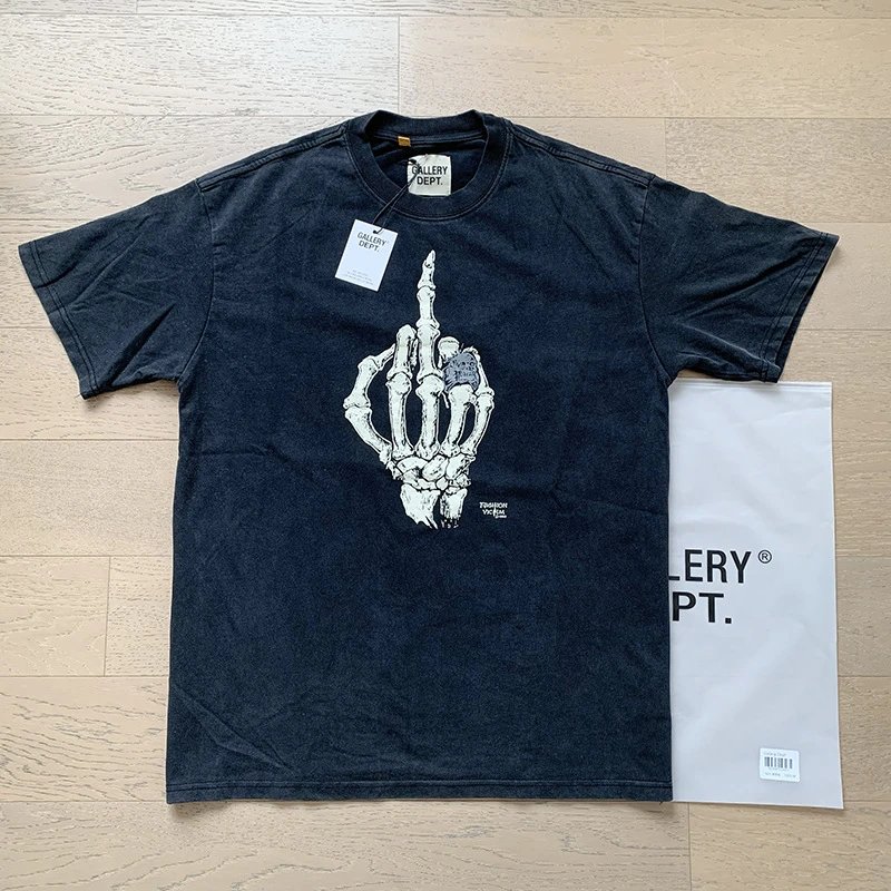 Gallery Dept. Skeleton Angel Black Oversized T-Shirt