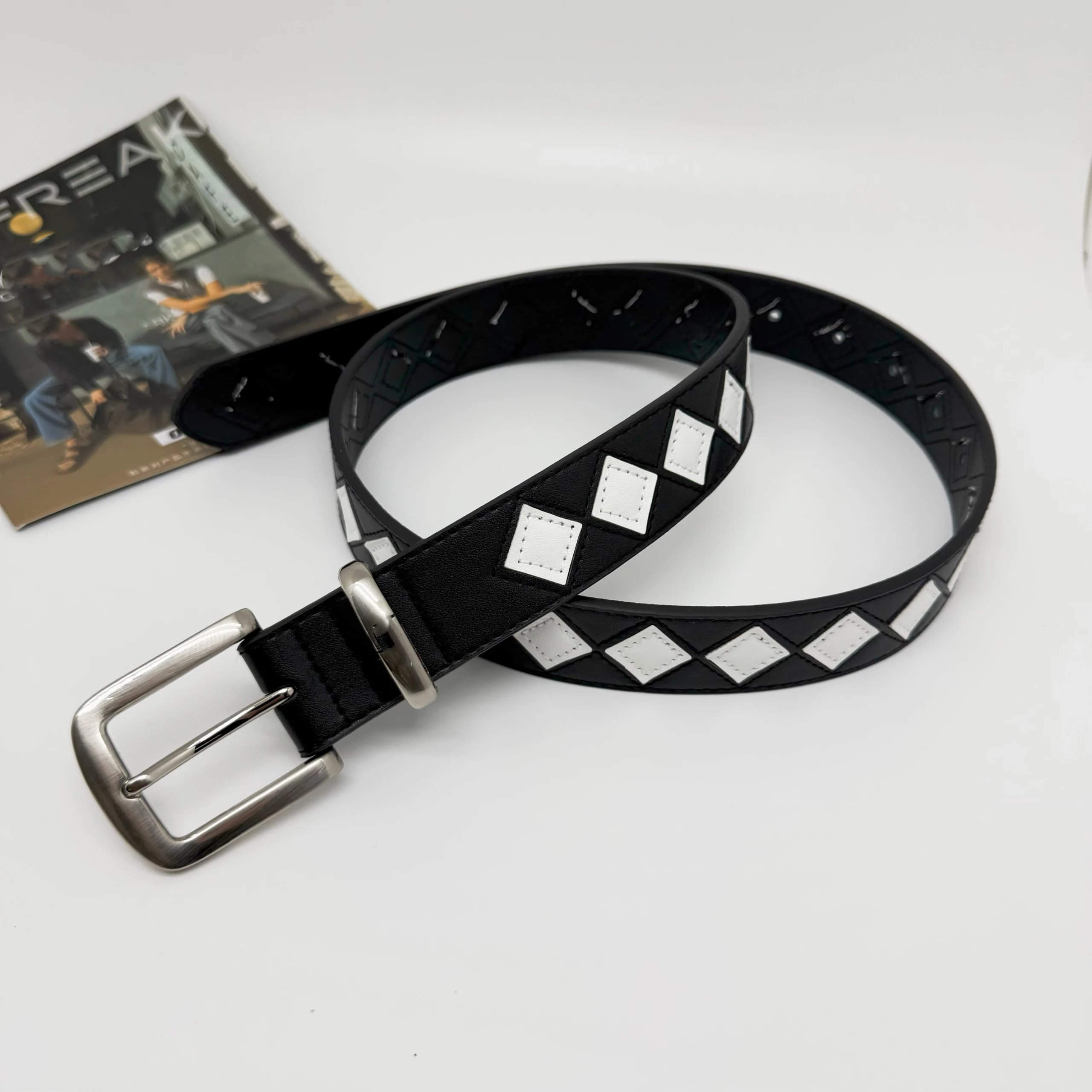 Stussy Checkered Leather Belt photo 3