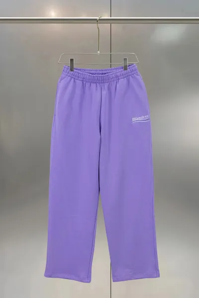 Balenciaga BBlenicicc Logo Sweatpants Purple - 1