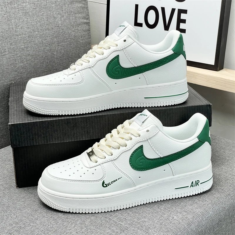 Nike Air Force 1 White/Black/Gold photo 3