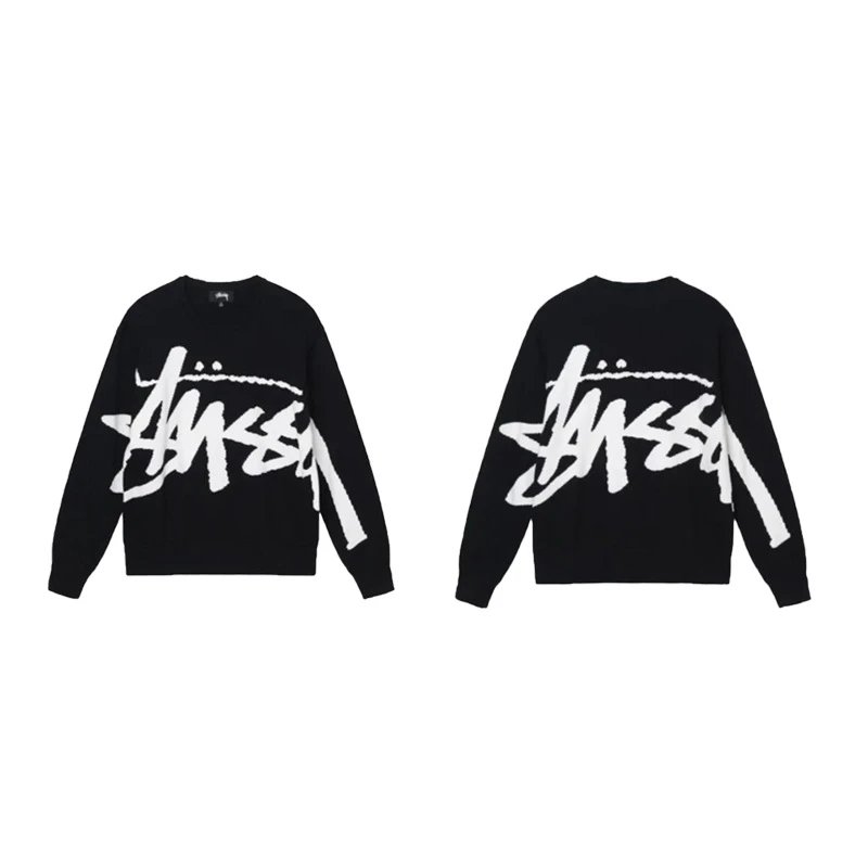 Stussy Heavyweight Knit Sweater Assorted Colors Graphic Print