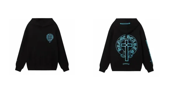 Chrome Hearts Cross Logo Hoodie Black - 1
