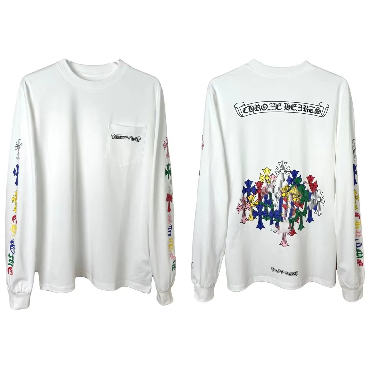 Chrome Hearts Cross Print Patchwork T-Shirt photo 4