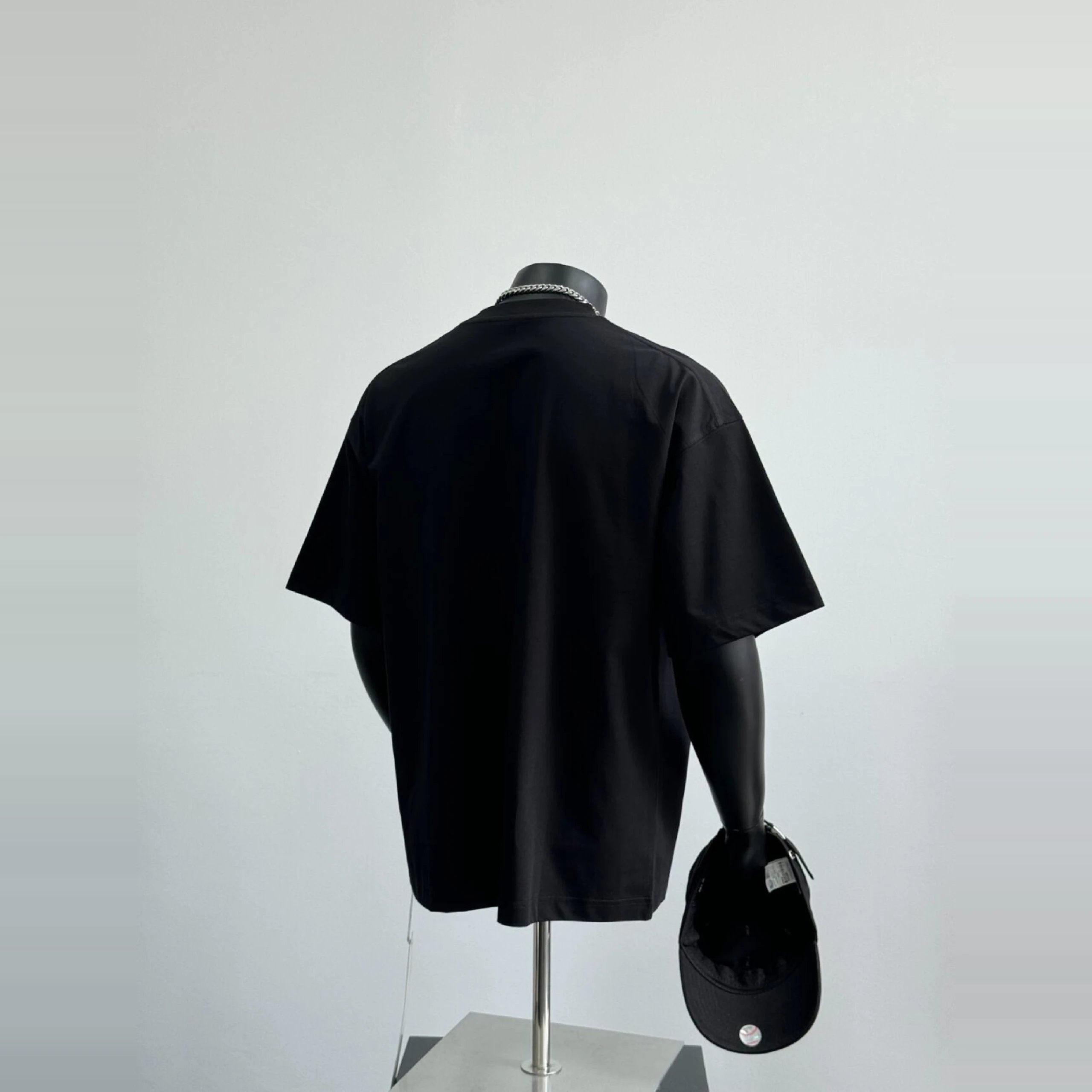 Acne Studios Stockholm 1996 Black Oversized Graphic T-Shirt