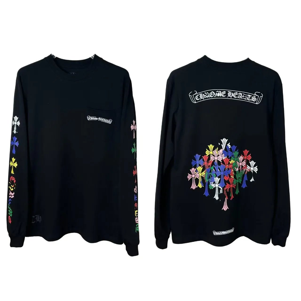 Chrome Hearts Cross Print Patchwork T-Shirt photo 5