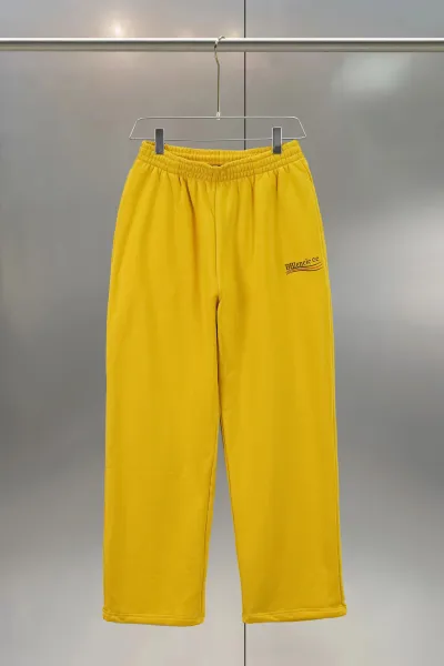 Balenciaga BBlenicic CC Yellow Sweatpants - 1