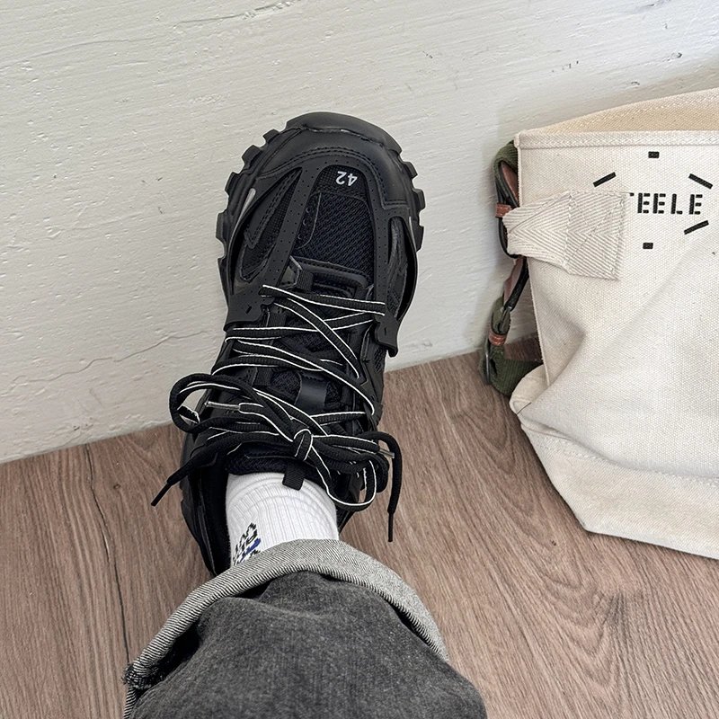 Balenciaga Black Retro Chunky Platform Shoes photo 4