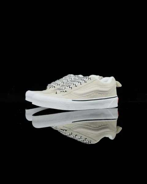 Vans Old Skool Checkerboard Off-White Collaboration Beige Sneakers Skateboard Shoes - 1