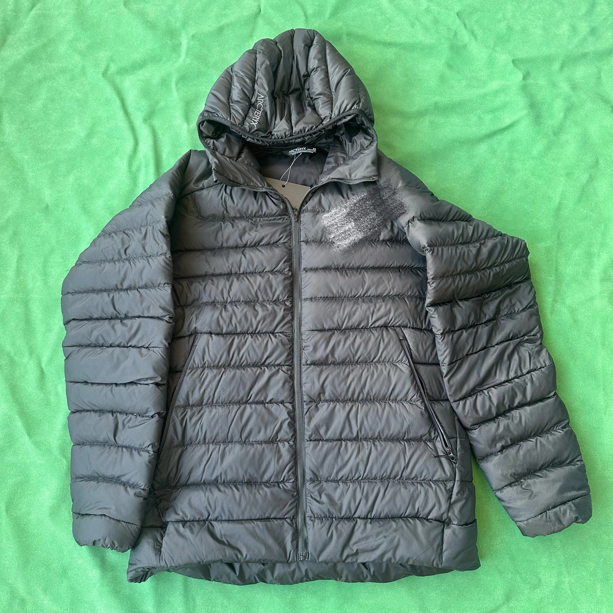 Cerium 排骨1.0 连帽羽绒服 黑色