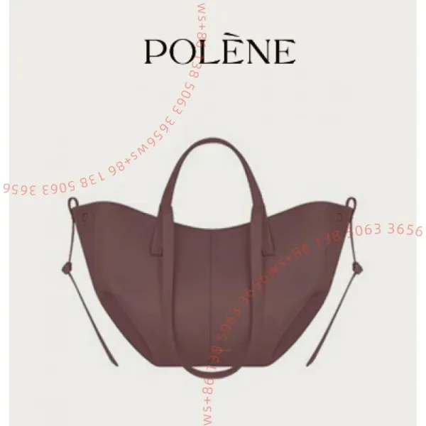 Design Polène The Mini Nappa Hobo Bag Brown Shoulder Bags - 1