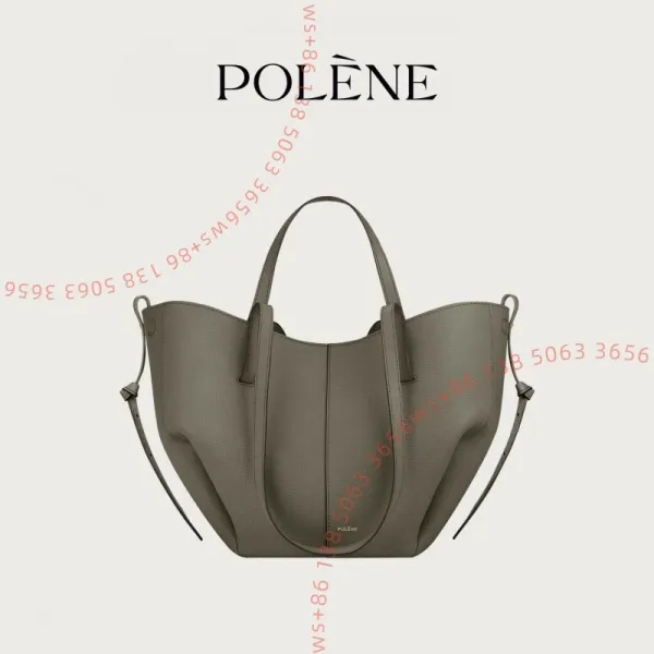 Design Polène Noé Tote Bag Olive Green Handbag Tote Bag - 1