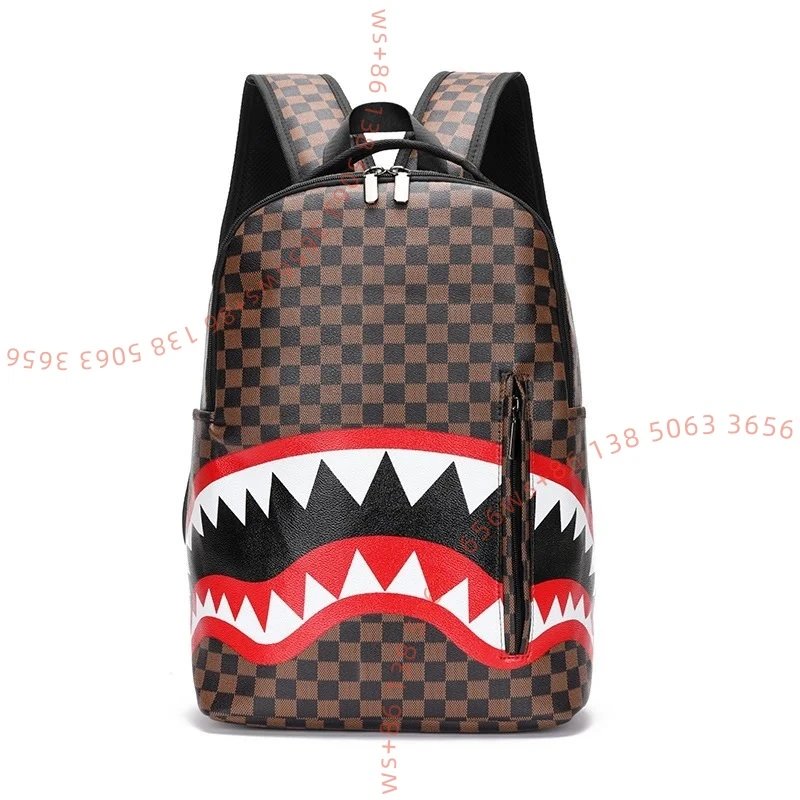 7-Brown grid big mouth