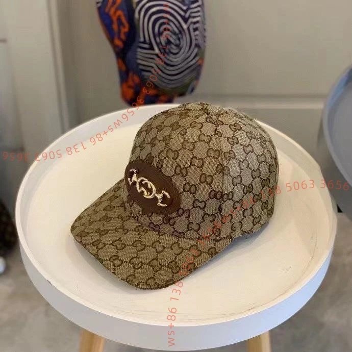 Gucci GG Marmont Baseball Cap Beige Brown Monogram Hat - 1