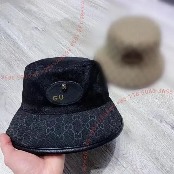 Gucci GG Marmont Bucket Hat Black - 1