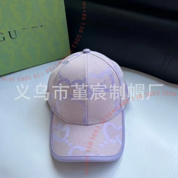 Gucci GG Marmont Baseball Cap Lilac Purple - 1