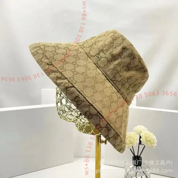 Gucci GG Monogram Beige Bucket Hat - 1