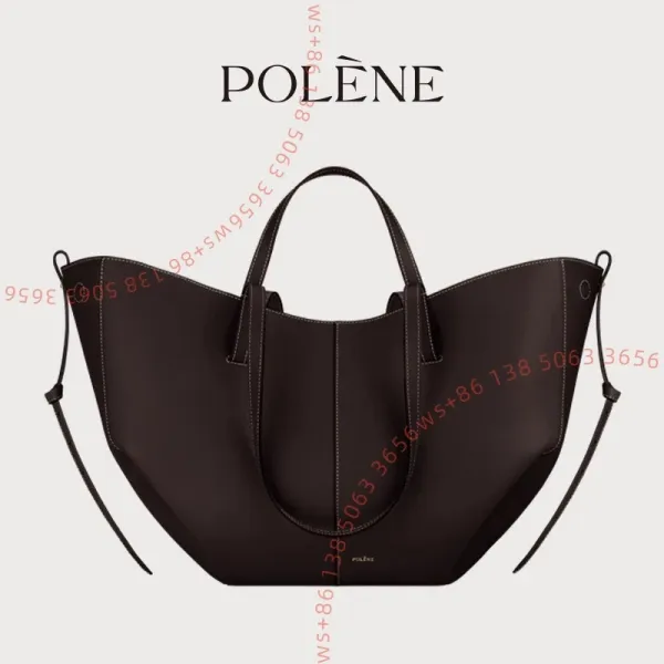 Design Polène No.18 Tote Bag Black Handbag Handbags - 1