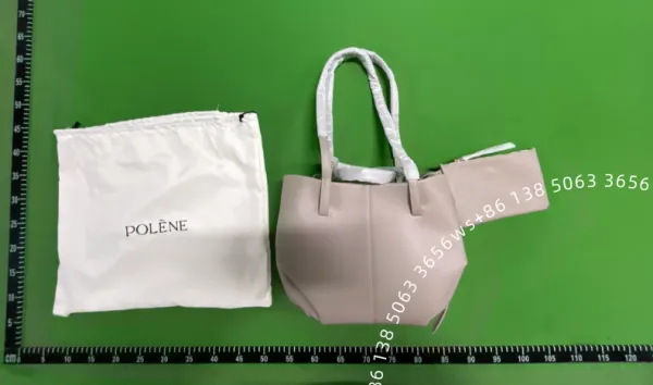 Design Polène The Mini Nubuck Tote Brown Handbag Handbags - 8
