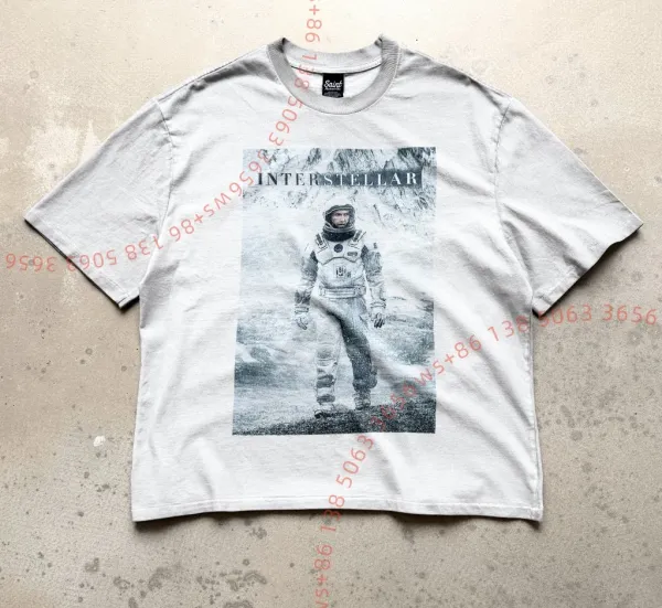Saint Tears Interstellar Print Gray T-Shirt - 1