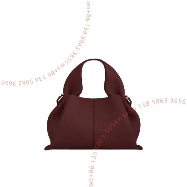 Bottega Veneta The Pouch Burgundy Leather Hobo Bag - 1