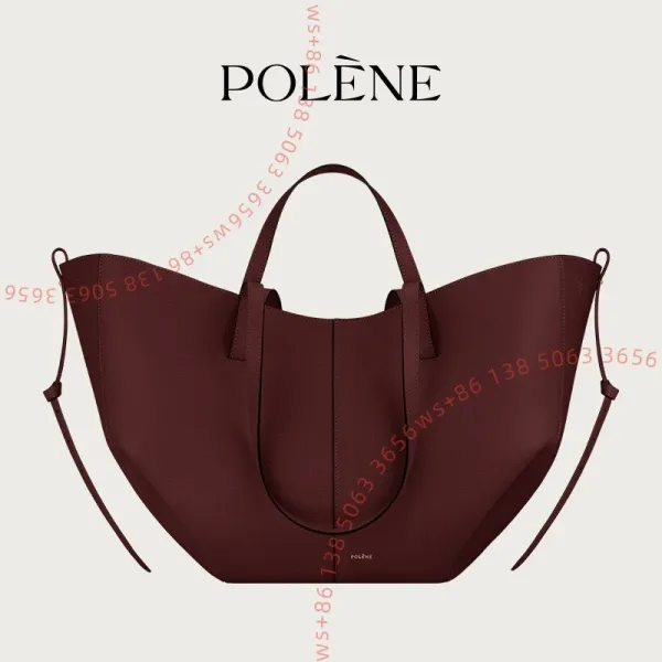 Design Polène Noé Tote Bag Burgundy Handbag Handbags - 1