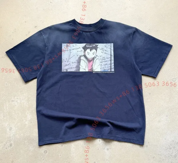 Saint Tears x Fullmetal Alchemist Edward Elric Graphic T-Shirt Navy - 1