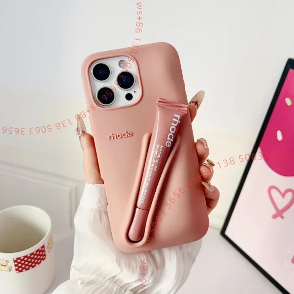 Rhode Peptide Lip Tint + Rhode Phone Case in Blush Pink Phone-Accessories - 1