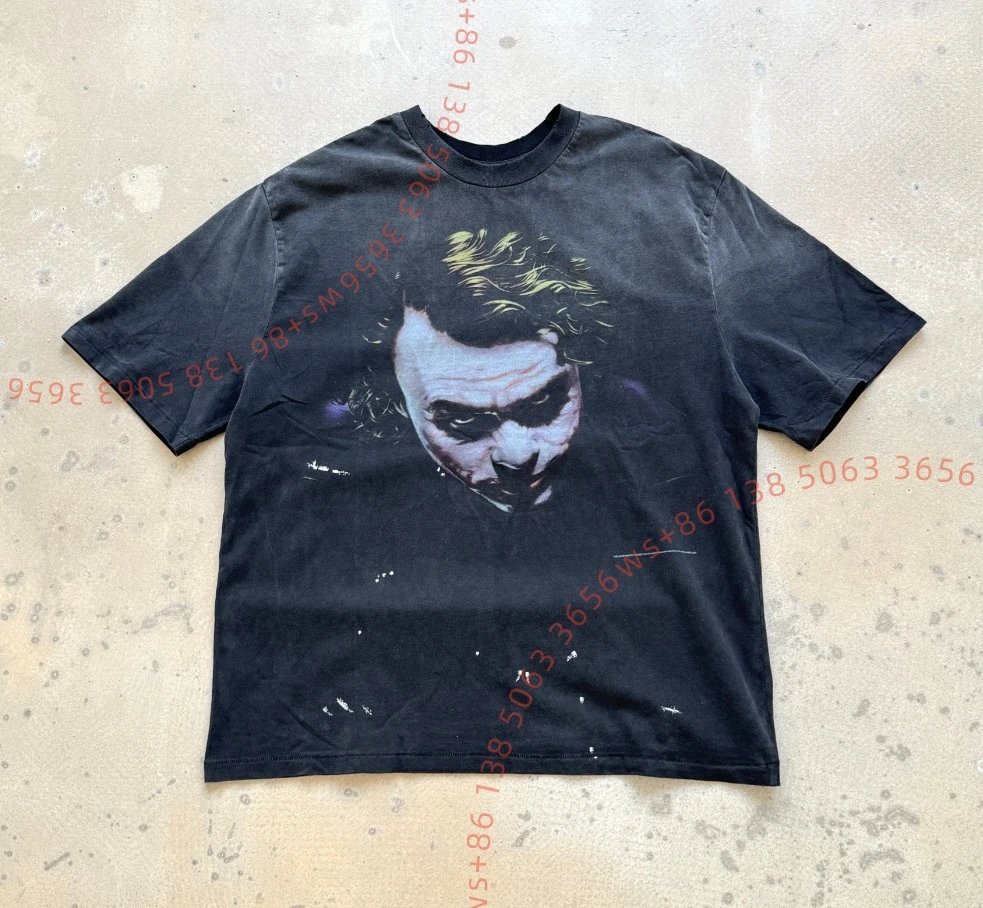 Design Joker Graphic Print Black T-Shirt