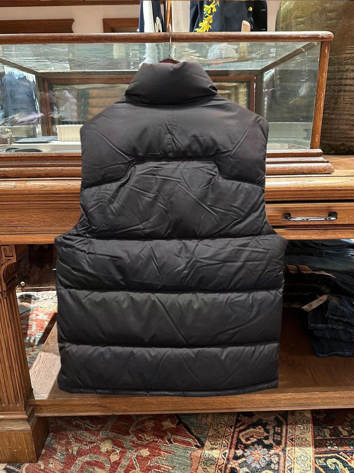 Ralph Lauren Embroidered Logo Stand Collar Thick Jacket Down Vest photo 4