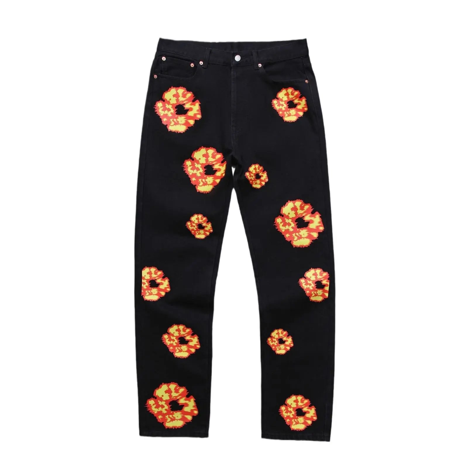 Trendy Printed Loose-Fit Jeans photo 2