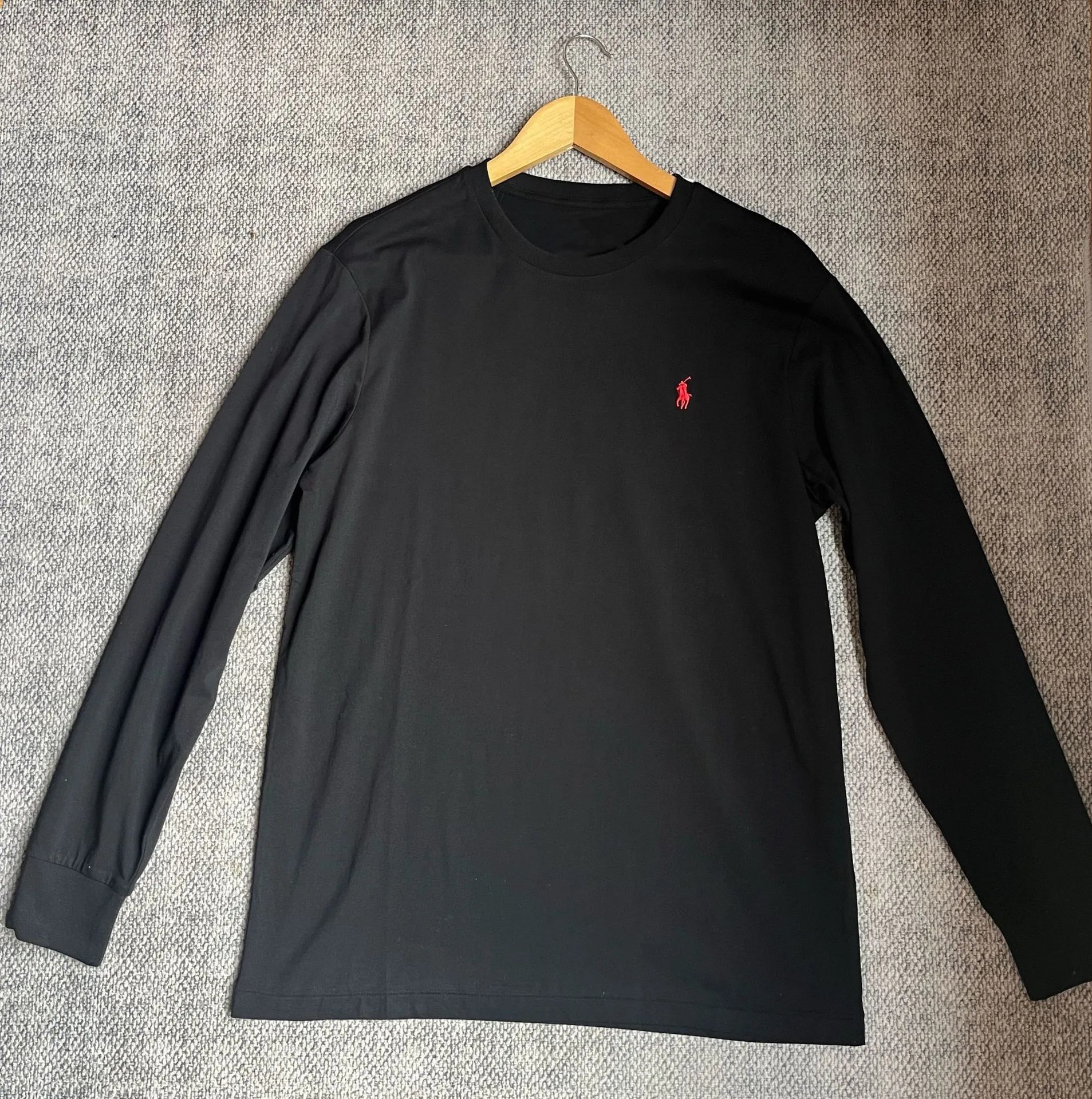 Cotton and Linen Round Neck Long-Sleeved T-Shirt photo 3