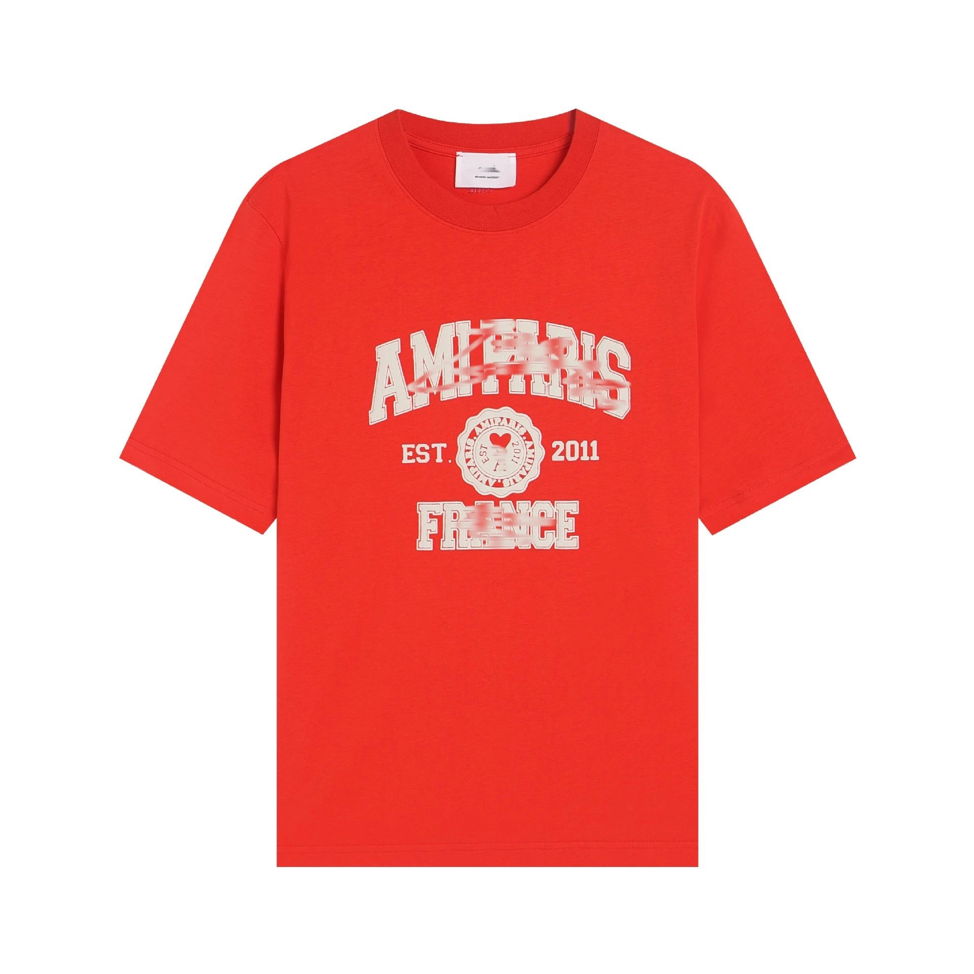 AMI Paris Embroidered Heart Cotton T-shirt