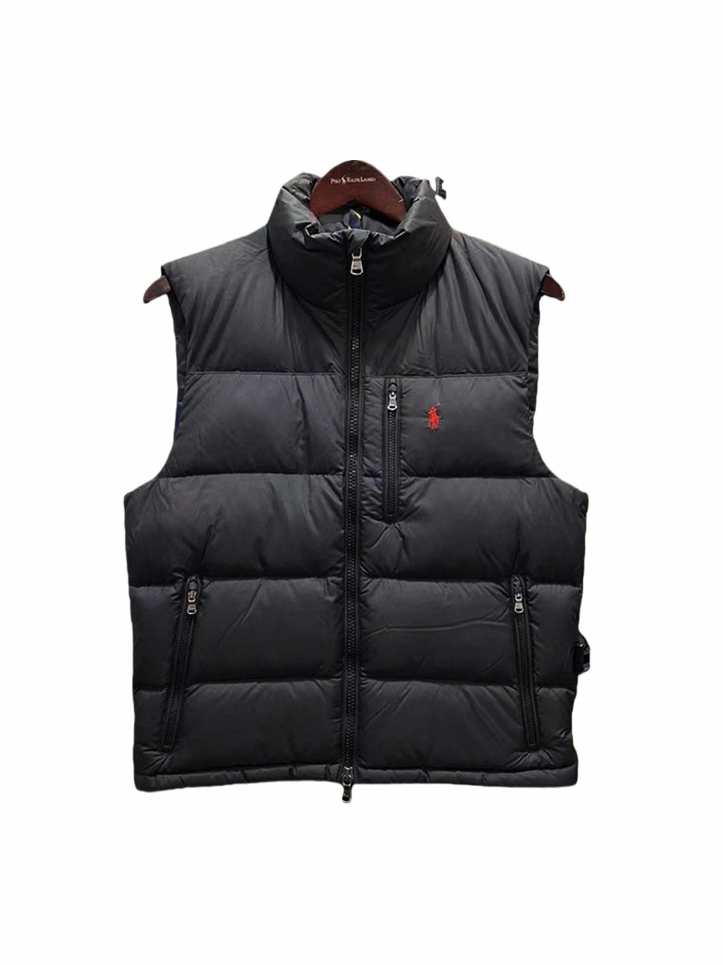 Ralph Lauren Embroidered Logo Stand Collar Thick Jacket Down Vest photo 5