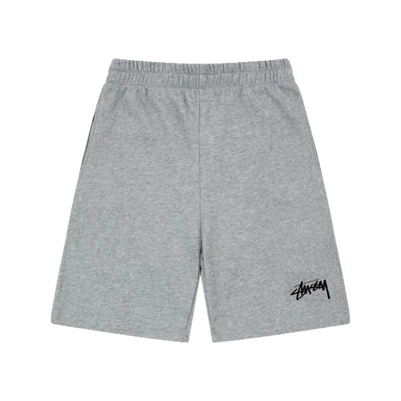 Stussy Graphic Print Gray Black休闲 Shorts