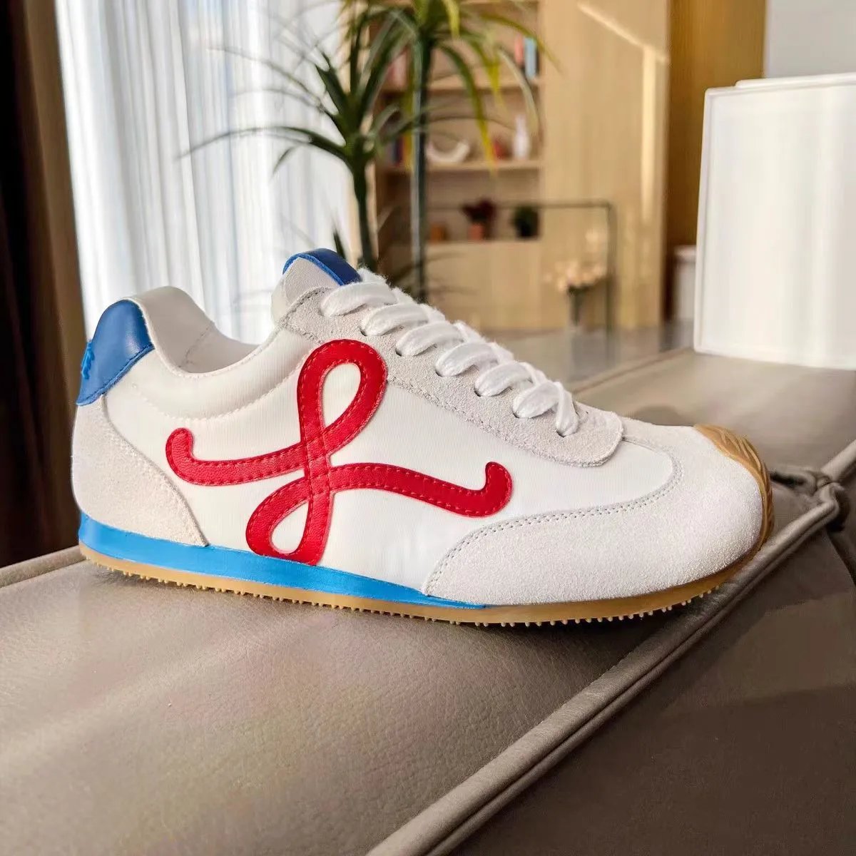 Genuine Leather Suede Casual Sports Shoes Women's photo 2