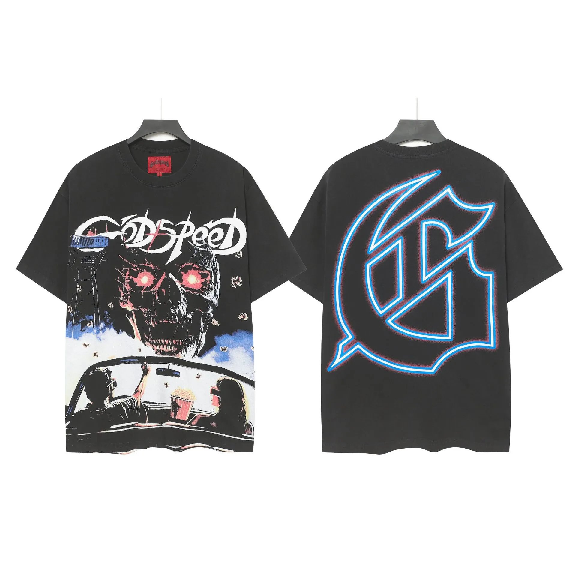 Godspeed Printed Washed Short-Sleeve T-Shirt