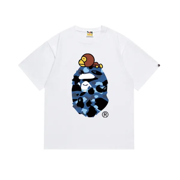 A Bathing Ape Plant Pot Ape Logo Black T-Shirt - 7