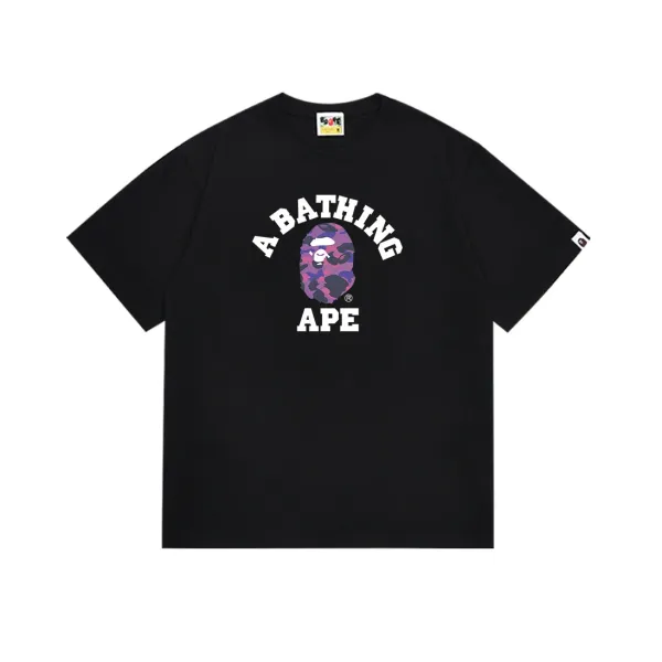 A Bathing Ape Plant Pot Ape Logo Black T-Shirt - 5