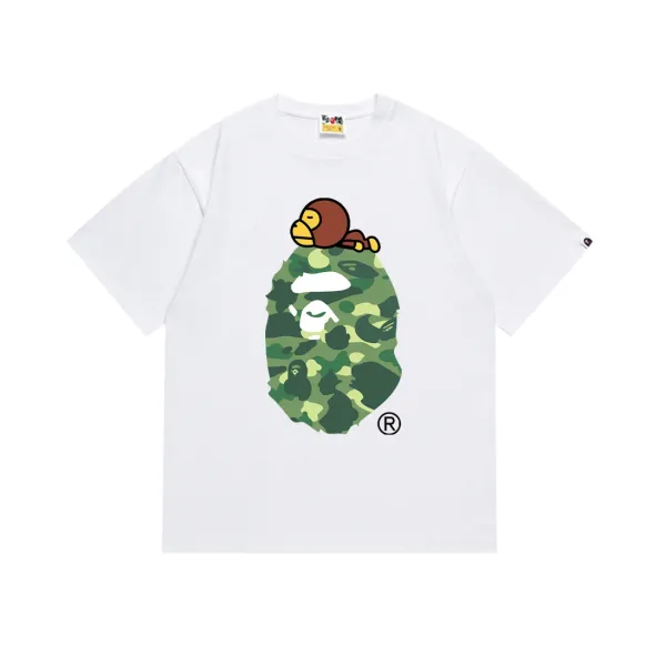 A Bathing Ape Plant Pot Ape Logo Black T-Shirt - 8