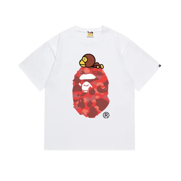 A Bathing Ape Plant Pot Ape Logo Black T-Shirt - 6