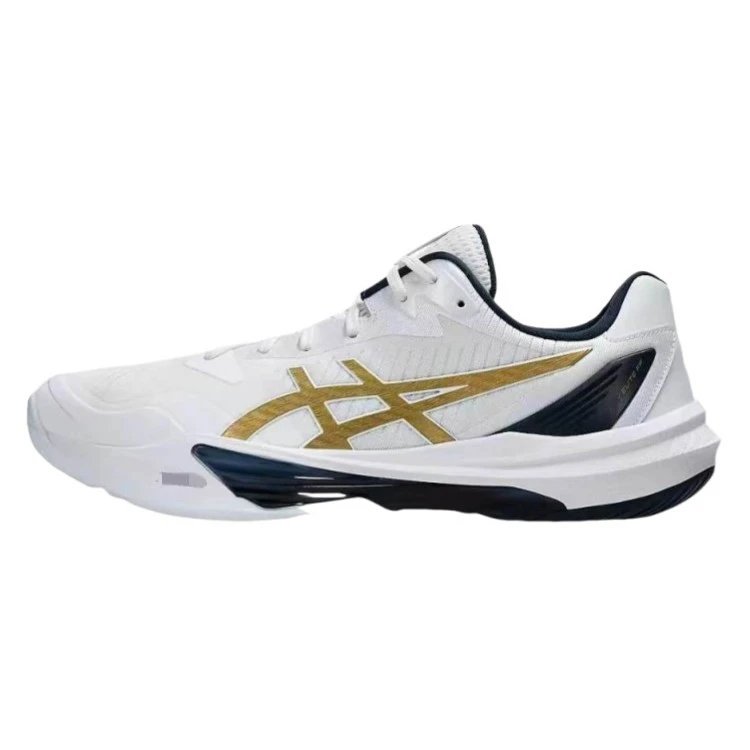 Asics Gel-Resolution 9 White Blue Performance Tennis Shoes