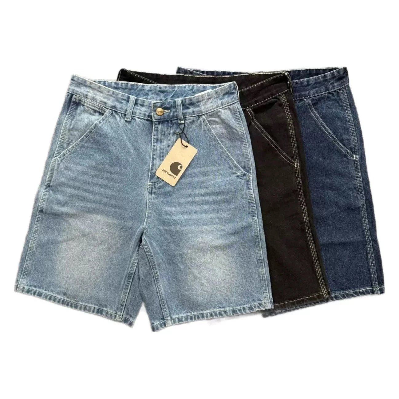 Washed Loose Denim Shorts photo 8