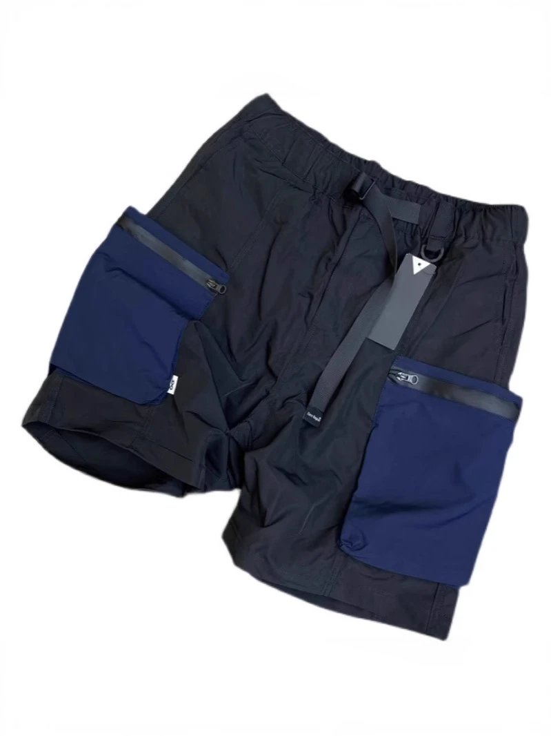 Casual Loose Functional Color-Blocked Five-Quarter Pants photo 7